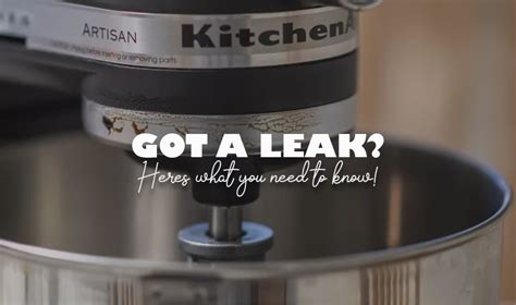 kitchenaid mixer leaking grease|Oil Leaking from Stand Mixer